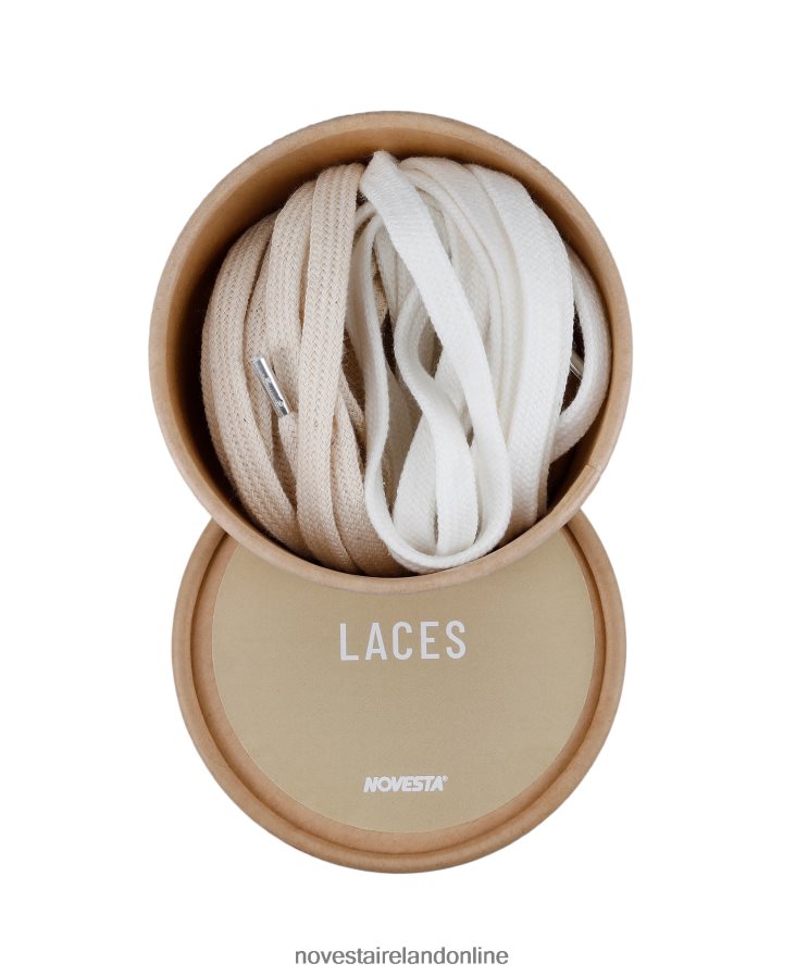 Novesta Cotton Shoelaces 99 Beige/10 White RF0PJF313 Accessories
