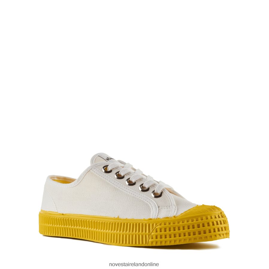 Novesta S.M.Kid 10 White/823 Yellow RF0PJF269 Vegan Shoes