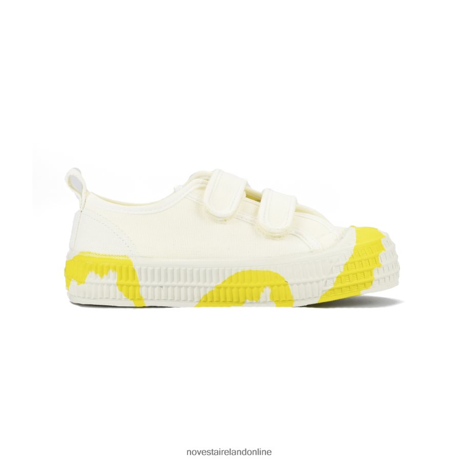 Novesta S.M.Kid Vel.Duo 10 Wht/823 Ylw RF0PJF232 Vegan Shoes