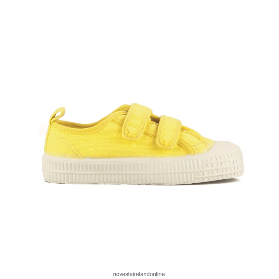 Novesta S.M.Kid Velcro 68 Yellow RF0PJF265 Vegan Shoes